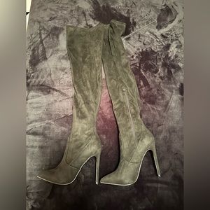 Thigh high heel boots